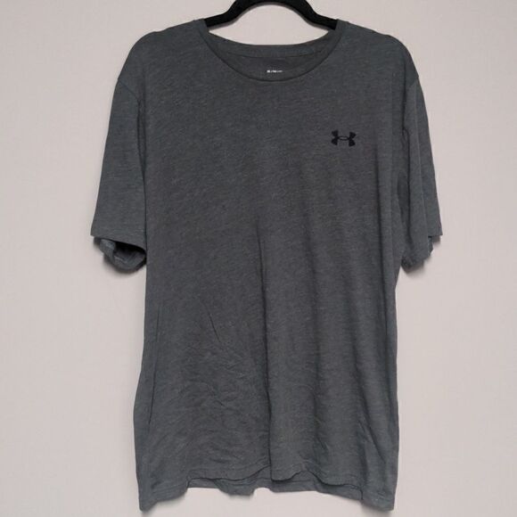 Under Armour Charcoal Gray Short Sleeve Shirt - Picture 1 of 6